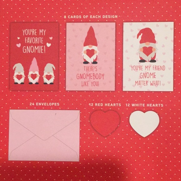 24 Gnome Valentines with Erasers & Envelopes - Picture 7 of 7